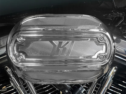 Oval Air Cleaner Kit - Chrome. Fits CVO Touring 2023up, Street Glide & Road Glide 2024up, Touring 2025up & Softail 2025up