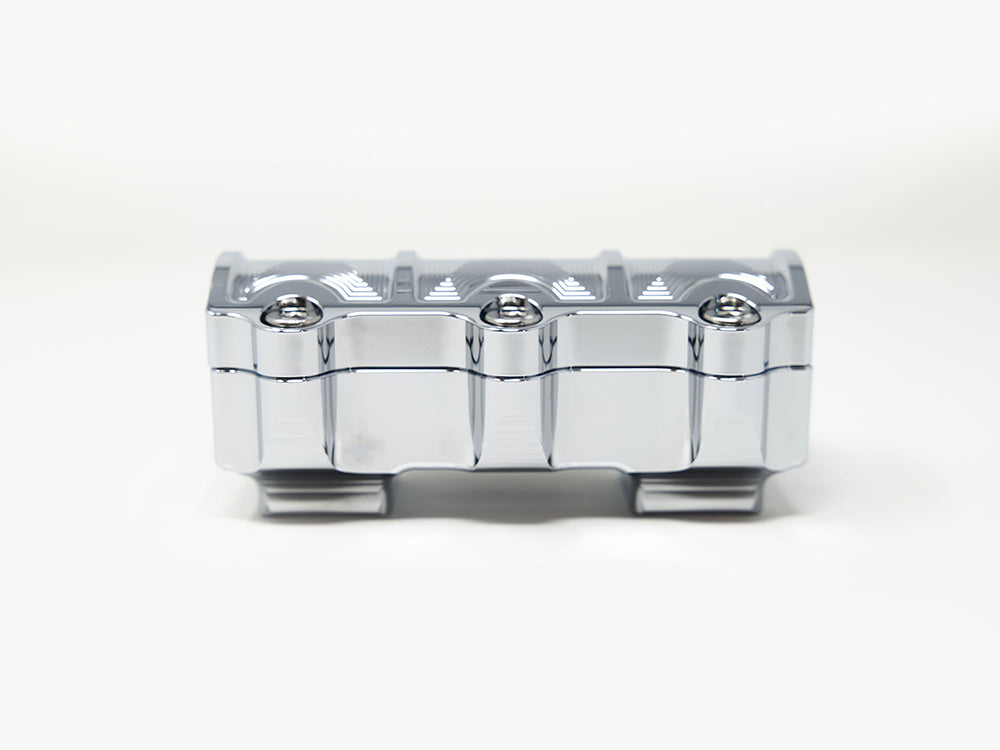 1.5in. Straight One Piece Big Block Riser Kit - Chrome. Fits 1.25in. Handlebar.