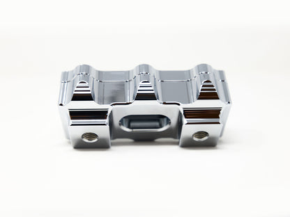 1.5in. Straight One Piece Big Block Riser Kit - Chrome. Fits 1.25in. Handlebar.