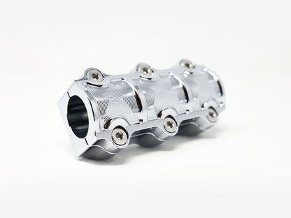 1.5in. Straight One Piece Big Block Riser Kit - Chrome. Fits 1.25in. Handlebar.