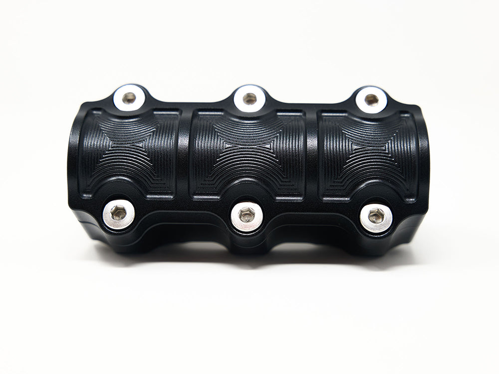 1.5in. Straight One Piece Big Block Riser Kit - Black. Fits 1.25in. Handlebar.