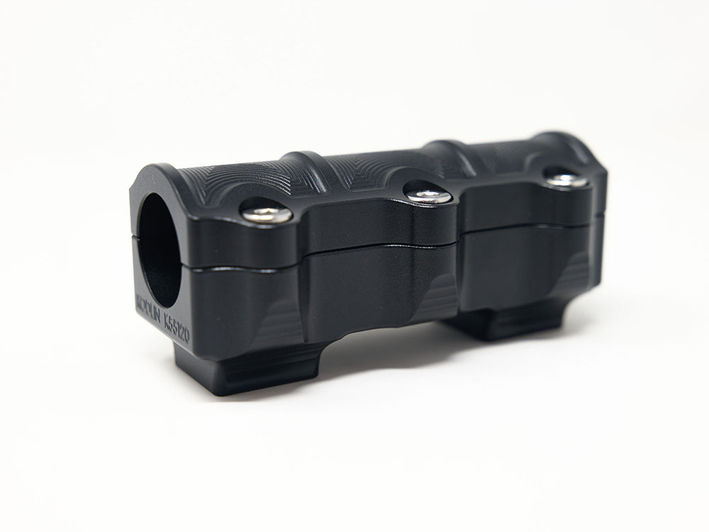 1.5in. Straight One Piece Big Block Riser Kit - Black. Fits 1.25in. Handlebar.