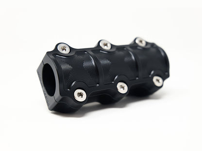 1.5in. Straight One Piece Big Block Riser Kit - Black. Fits 1.25in. Handlebar.