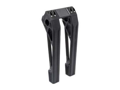 10in. Straight Fastback Risers - Black. Fits Softail Street Bob, Low Rider ST, Standard & Breakout 2018-2024
