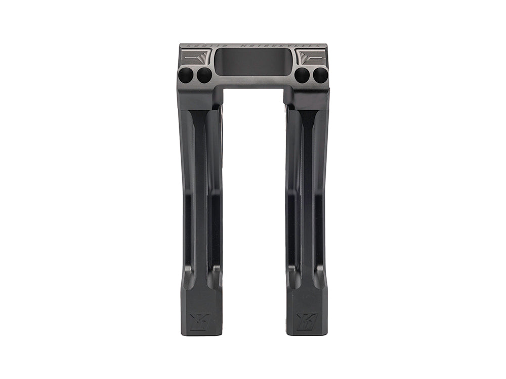 8in. Straight Fastback Risers - Black. Fits Softail Street Bob, Low Rider ST, Standard & Breakout 2018-2024