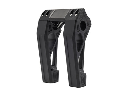 6in. Straight Fastback Risers - Black. Fits Softail Street Bob, Low Rider ST, Standard & Breakout 2018-2024