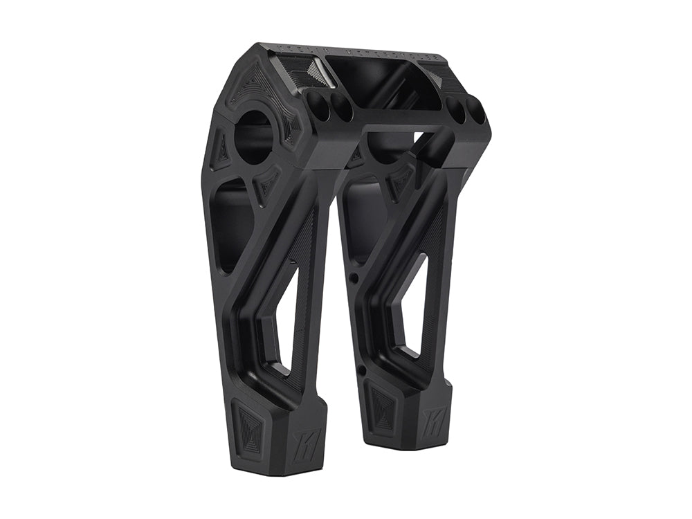 6in. Straight Fastback Risers - Black. Fits Softail Street Bob, Low Rider ST, Standard & Breakout 2018-2024