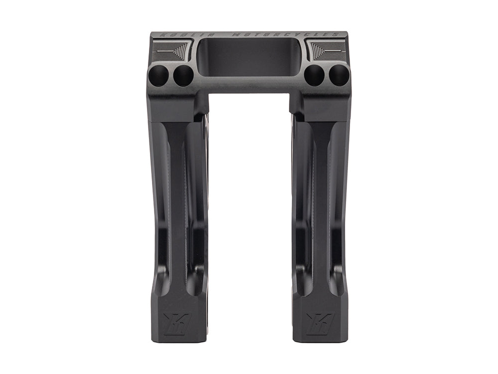 6in. Straight Fastback Risers - Black. Fits Softail Street Bob, Low Rider ST, Standard & Breakout 2018-2024