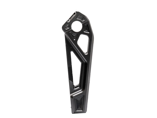8in. Straight Fastback Risers - Black. Fits 1in. Handlebar