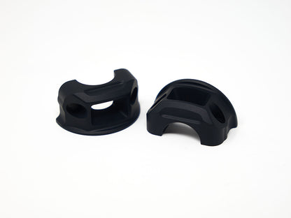 Clutch & Brake Perch Clamp - Black. Fits Softail 2018-2024