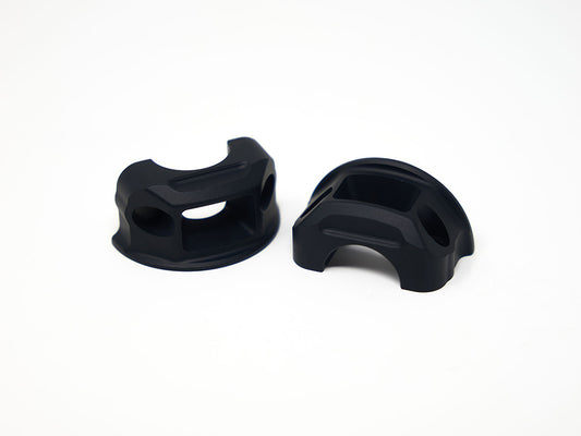 Clutch & Brake Perch Clamp - Black. Fits Softail 2018-2024