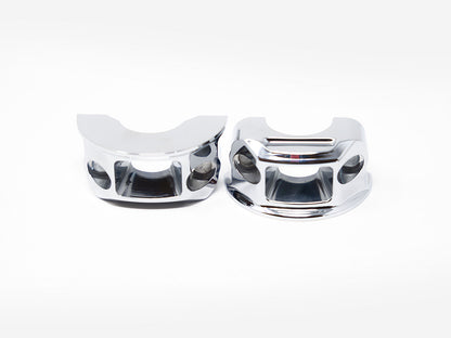 Clutch & Brake Perch Clamp - Chrome. Fits Softail 2018-2024