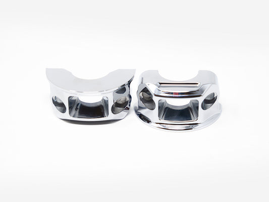 Clutch & Brake Perch Clamp - Chrome. Fits Softail 2018-2024