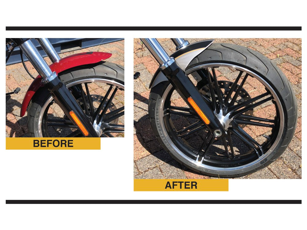 Shorty ProStreet Front Fender. Fits Breakout 2013up with 21in. Front Wheel.