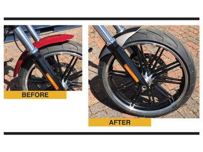 Shorty ProStreet Front Fender. Fits Breakout 2013up with 21in. Front Wheel.