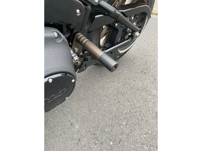 Rear Engine Guard Crash Bar - Bronze. Fits Softail 2018up.