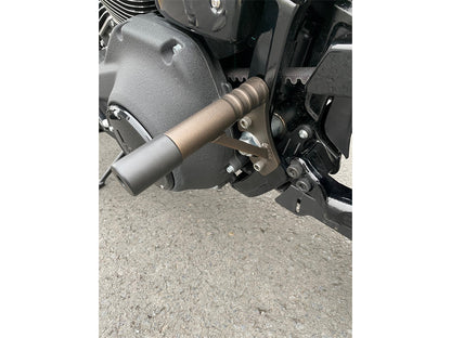 Rear Engine Guard Crash Bar - Bronze. Fits Softail 2018up.