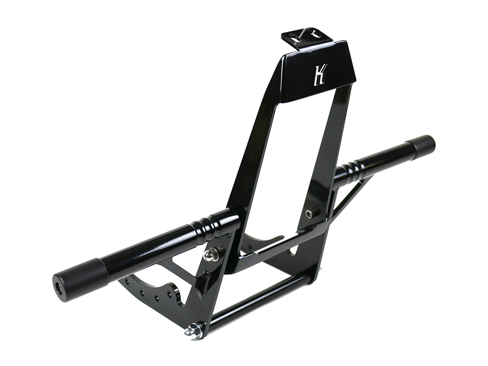 Front Engine Guard Crash Bar - Black. Fits Softail 2018-2024 With Mid Mounts