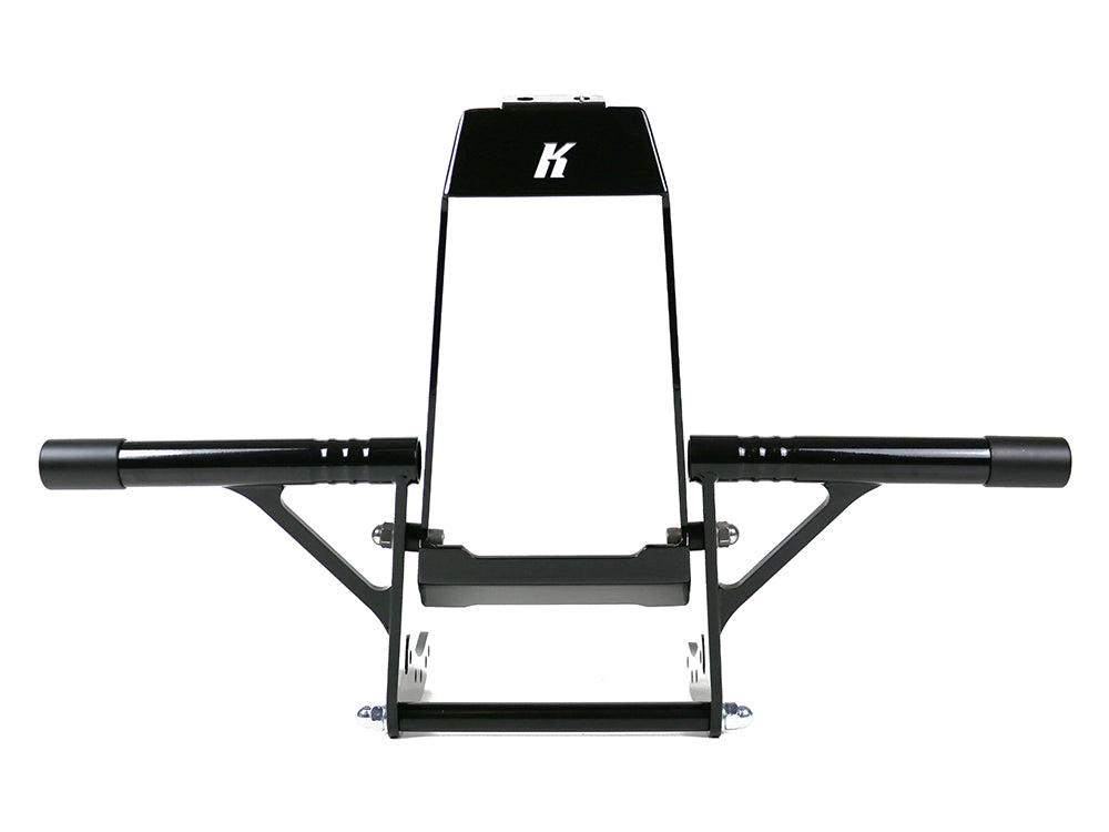 Front Engine Guard Crash Bar - Black. Fits Softail 2018-2024 With Mid Mounts