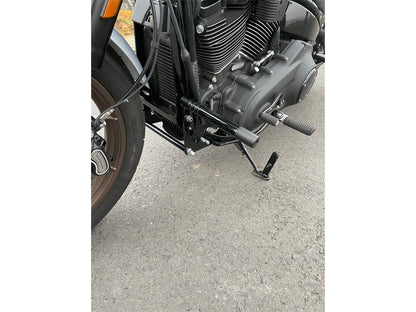 Front Engine Guard Crash Bar - Black. Fits Softail 2018-2024 With Mid Mounts