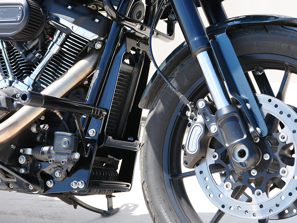 Front Engine Guard Crash Bar - Black. Fits Softail 2025up With Mid Mounts