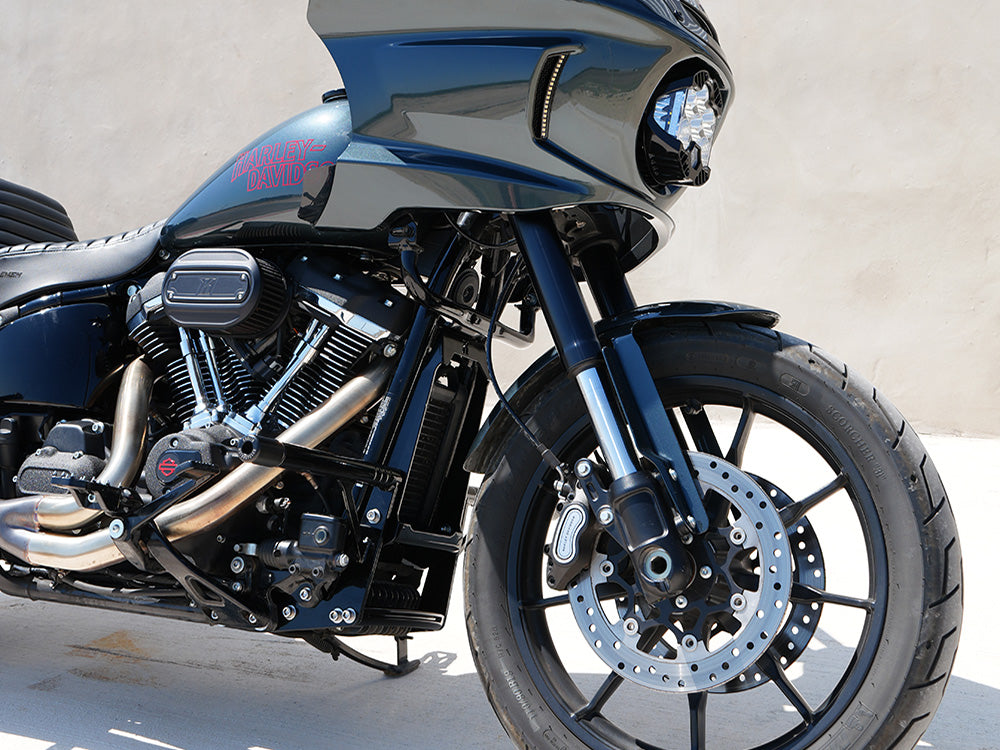 Front Engine Guard Crash Bar - Black. Fits Softail 2025up With Mid Mounts