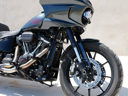Front Engine Guard Crash Bar - Black. Fits Softail 2025up With Mid Mounts