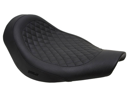 Fred Kodlin Diamond Stitch Solo Seat - Black. Fits Breakout 2018-2022 with OEM Fuel Tank & Kodlin Rear Fender.