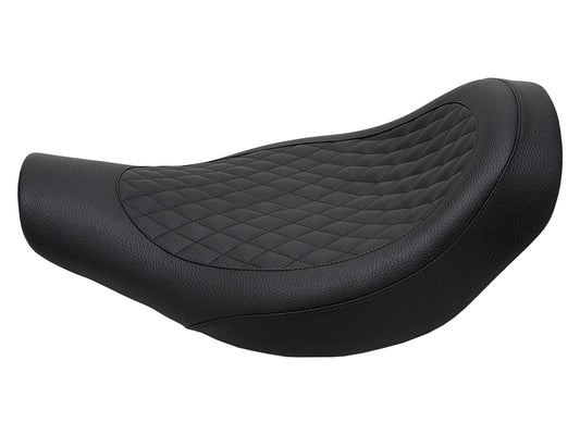 Fred Kodlin Diamond Stitch Solo Seat - Black. Fits Breakout 2018-2022 with OEM Fuel Tank & Kodlin Rear Fender.