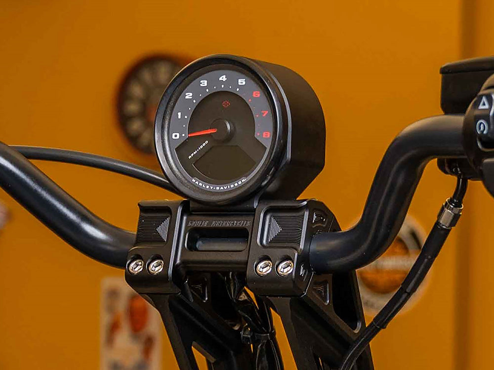 Fastback Gauge Housing Relocation Kit - Black. Fits Low Rider S 2022up, Low Rider ST 2025up & Street Bob 2025up