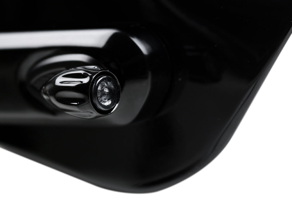Rear Neowise Grooved Bullet Run/Brake/Turn Signals - Black