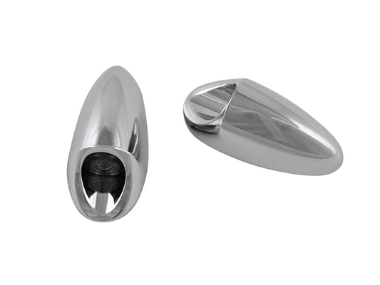 Neowise Mini Strut Light Turn Signals - Chrome. Fits Most HD 2002up