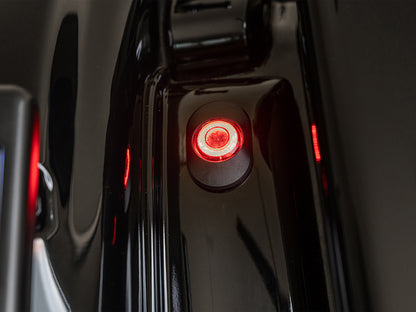 Sleek Run/Turn/Brake LED Lights. Smoked Lens & Black Housing. Fits Street Glide 2006-2023, Road Glide Special 2015-2023, Road King Special 2017up