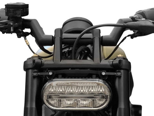 Elypse 2-1 Front Turn Signals with Running Lights - Black. Fits Sportster S 2021up Models.