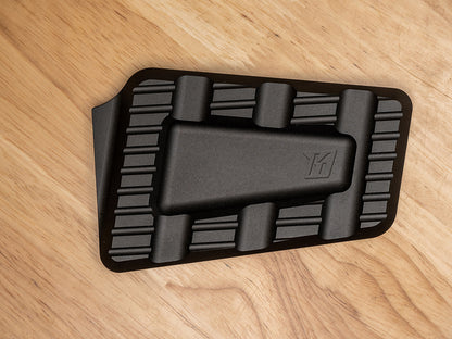 Trackboard Brake Pedal Pad - Black. Fits Touring 1980up, FL Softail 1986-2017 & Dyna Switchback 2012-2016.