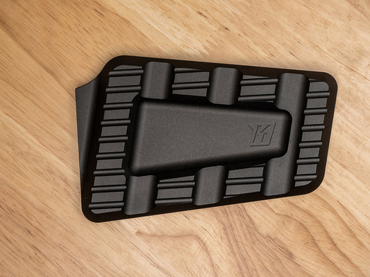 Trackboard Brake Pedal Pad - Black. Fits Touring 1980up, FL Softail 1986-2017 & Dyna Switchback 2012-2016.
