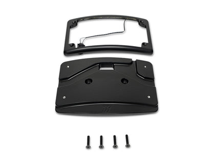 Curved Radius Number Plate Kit - Black. Fits CVO Touring 2023up & Street Glide & Road Glide 2024up