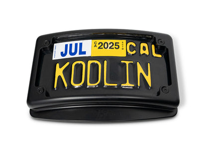Curved Radius Number Plate Kit - Black. Fits CVO Touring 2023up & Street Glide & Road Glide 2024up