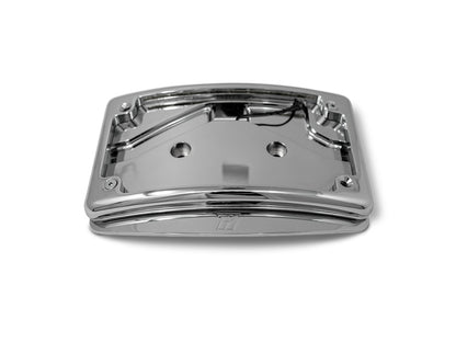 Curved Radius Number Plate Kit - Chrome. Fits CVO Touring 2023up & Street Glide & Road Glide 2024up