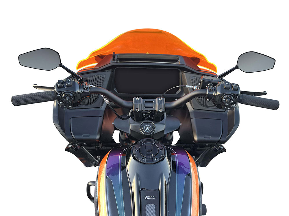 10in. Pullback Accent Pro Riser Kit - Black. Fits 1.25in. Handlebar.