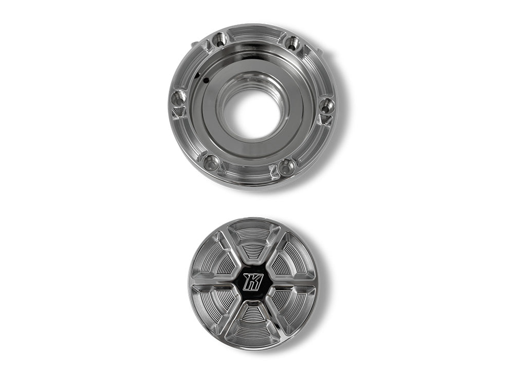 Ascent Pro, Fuel Cap - Chrome. Fits CVO Touring 2023up, Street Glide & Road Glide 2024up, Touring 2025up
