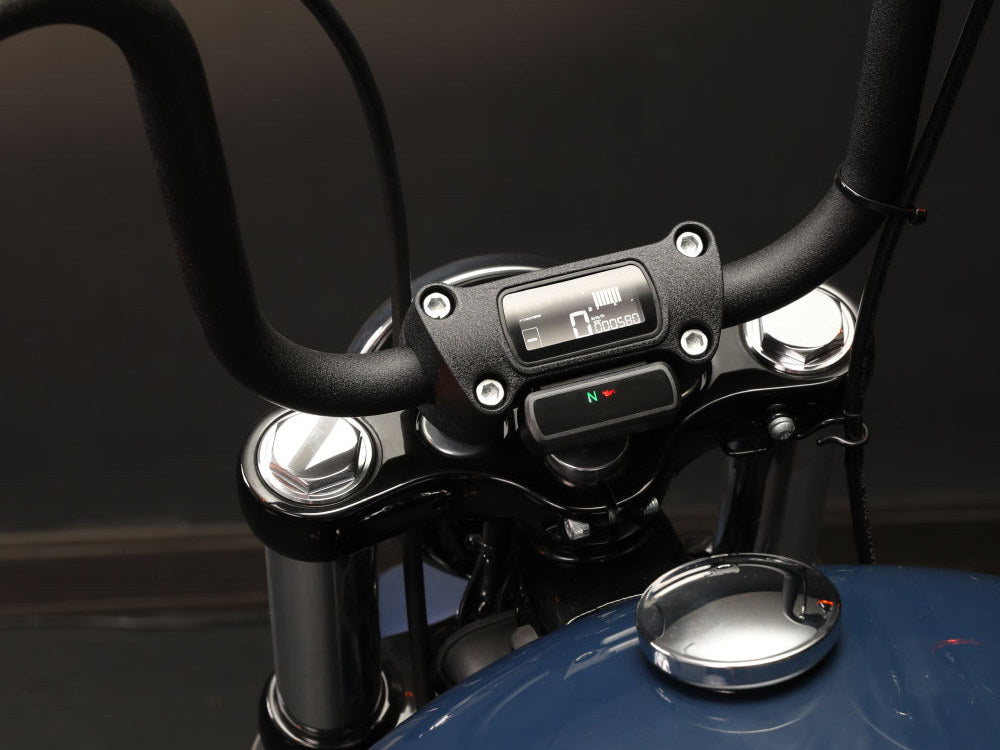 Speedometer/Tachometer - Black. Fits Softail Street Bob, Breakout, Low Rider ST and Standard 2018-2023 Without Traction Control