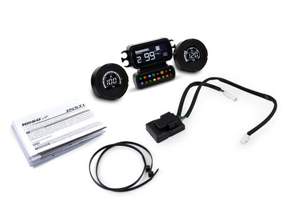 Speedometer/Tachometer with Fuel Level & Engine Temperature Gauges - Black. Fits Touring 2014-2023 when Running Late Model Breakout/Street Bob Gauge Housing
