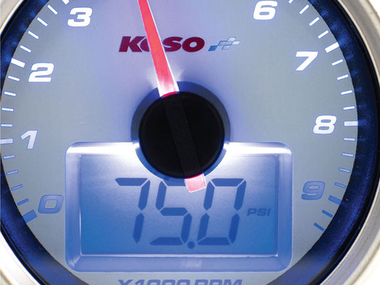 2-3/8in. Digital Tachometer - Silver.