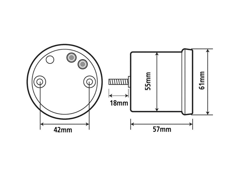 2-3/8in. Digital Speedometer - Silver.