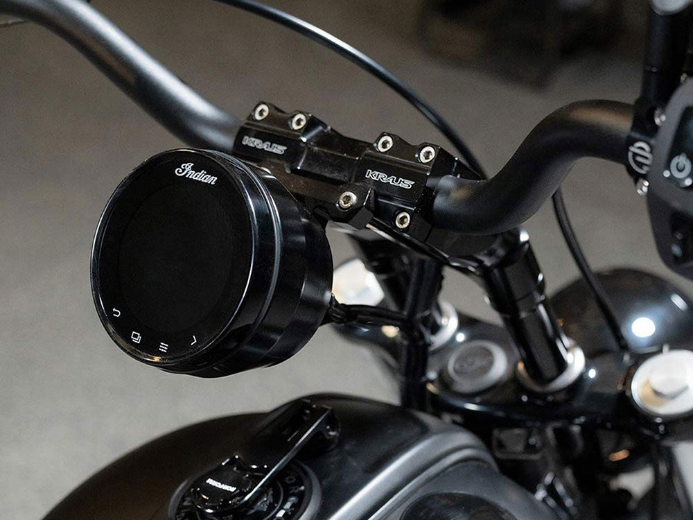Indian Chief Gauge Pod - Black. Fits Indian Chief Dark Horse, Chief Bobber Dark Horse 2022up.
