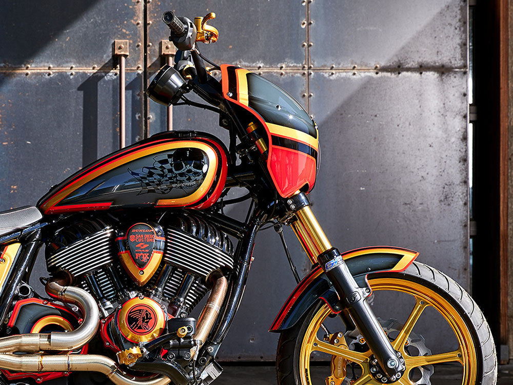 Indian Chief Gauge Pod - Black. Fits Indian Chief Dark Horse, Chief Bobber Dark Horse 2022up.