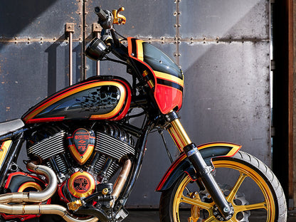 Indian Chief Gauge Pod - Black. Fits Indian Chief Dark Horse, Chief Bobber Dark Horse 2022up.