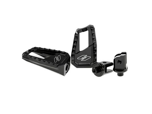 Apex Edge Footpegs - Black. Fits Softail 2018up Rear Passenger