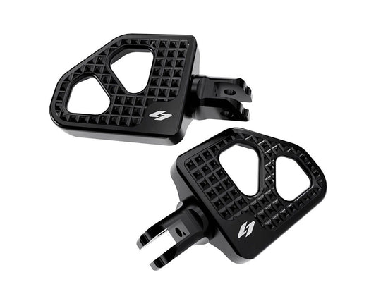 Max Lean Mini Floorboards - Black. Fits Softail 2018up Rear Passenger